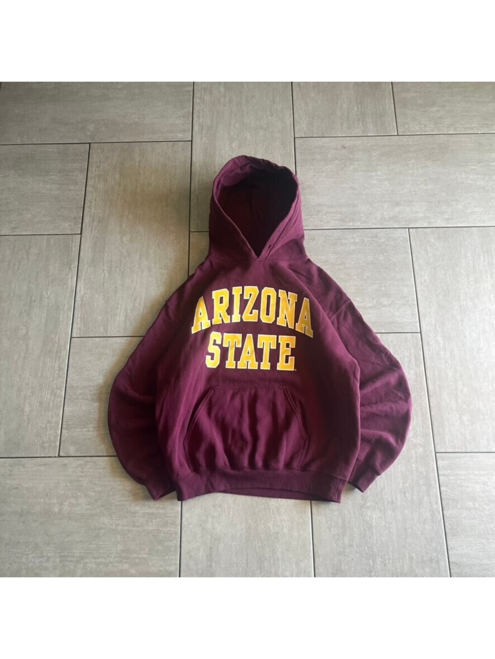 Gildan Arizona State Maroon Hoodie Medium Cotton Blend